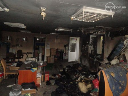 Офис волонтерской организации «Новый Мариуполь», куда мы намерены выехать в скором времени, подожгли сегодня ночью (ФОТОРЕПОРТАЖ+ВИДЕО) 