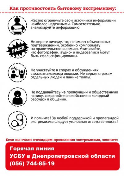 Офіційне звернення СБУ до громадян України