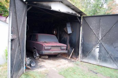 Сегодня ночью сожгли гараж и автомобиль главы "Стоп коррупции" в Марганце Сергея Хныкина