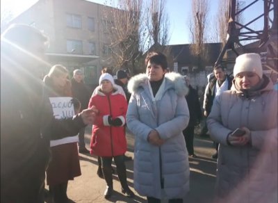 Акция протеста работников Скорой помощи г. Никополь (фото, видео)