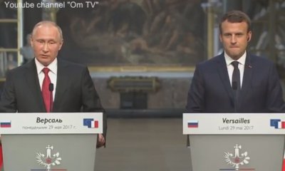 Om TV : "Отжать Анну". Позор Путина на встрече с Макроном