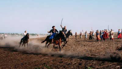 Реконструкція бою козаків з москалями (фото, відео). Вшанування пам`яті Івана Сірка 2017